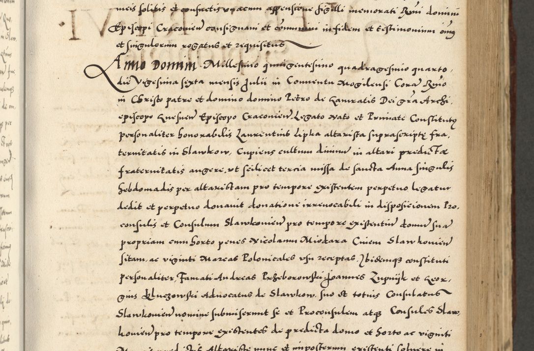 Zdjęcie nr 265 dla obiektu archiwalnego: Acta actorum causarum sententiarum deffinitiuarum, quam interloquutoriarum, decretorum, obligationum, procuratorum etc. coram Reverendo Domino Martino Izbienski de Rusiecz Archidiacono Posnaniensis, custode et in Spiritualibus Vicario generali officiali Cracoviensis, ad Annum Domini Millesimum quingentesimum Sexagesimum Nonum cuius indictio duodecima, Pontus Sanctissimi Pii Papae Quinti Annus quartus foeliciter continuantur
