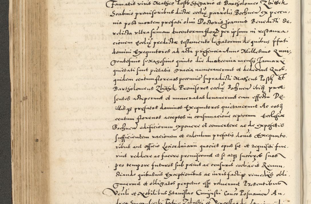 Zdjęcie nr 258 dla obiektu archiwalnego: Acta actorum causarum sententiarum deffinitiuarum, quam interloquutoriarum, decretorum, obligationum, procuratorum etc. coram Reverendo Domino Martino Izbienski de Rusiecz Archidiacono Posnaniensis, custode et in Spiritualibus Vicario generali officiali Cracoviensis, ad Annum Domini Millesimum quingentesimum Sexagesimum Nonum cuius indictio duodecima, Pontus Sanctissimi Pii Papae Quinti Annus quartus foeliciter continuantur