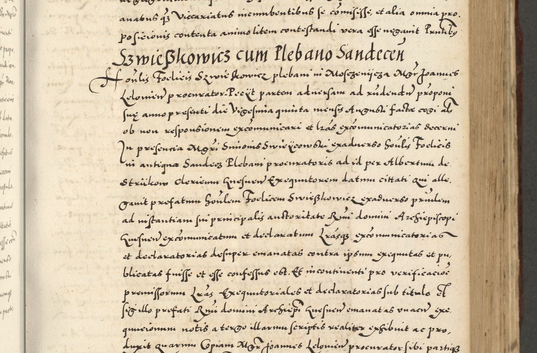 Zdjęcie nr 257 dla obiektu archiwalnego: Acta actorum causarum sententiarum deffinitiuarum, quam interloquutoriarum, decretorum, obligationum, procuratorum etc. coram Reverendo Domino Martino Izbienski de Rusiecz Archidiacono Posnaniensis, custode et in Spiritualibus Vicario generali officiali Cracoviensis, ad Annum Domini Millesimum quingentesimum Sexagesimum Nonum cuius indictio duodecima, Pontus Sanctissimi Pii Papae Quinti Annus quartus foeliciter continuantur