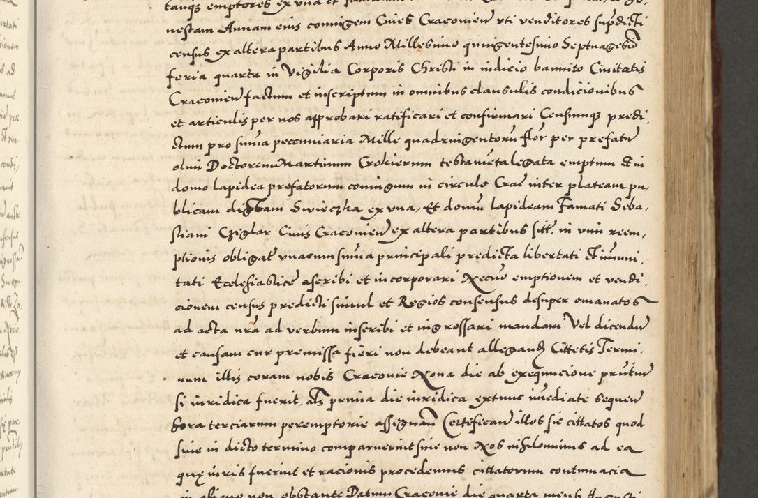 Zdjęcie nr 243 dla obiektu archiwalnego: Acta actorum causarum sententiarum deffinitiuarum, quam interloquutoriarum, decretorum, obligationum, procuratorum etc. coram Reverendo Domino Martino Izbienski de Rusiecz Archidiacono Posnaniensis, custode et in Spiritualibus Vicario generali officiali Cracoviensis, ad Annum Domini Millesimum quingentesimum Sexagesimum Nonum cuius indictio duodecima, Pontus Sanctissimi Pii Papae Quinti Annus quartus foeliciter continuantur