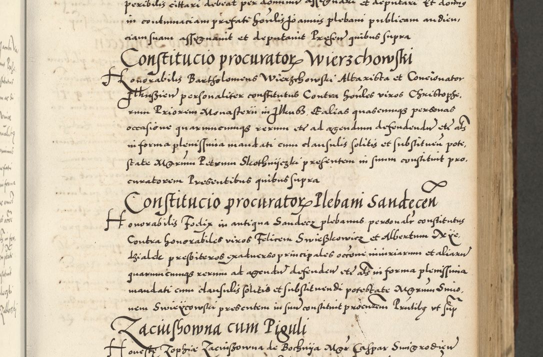 Zdjęcie nr 239 dla obiektu archiwalnego: Acta actorum causarum sententiarum deffinitiuarum, quam interloquutoriarum, decretorum, obligationum, procuratorum etc. coram Reverendo Domino Martino Izbienski de Rusiecz Archidiacono Posnaniensis, custode et in Spiritualibus Vicario generali officiali Cracoviensis, ad Annum Domini Millesimum quingentesimum Sexagesimum Nonum cuius indictio duodecima, Pontus Sanctissimi Pii Papae Quinti Annus quartus foeliciter continuantur