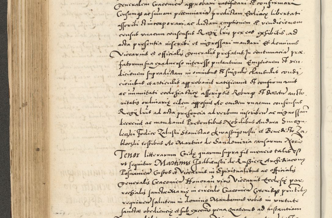 Zdjęcie nr 242 dla obiektu archiwalnego: Acta actorum causarum sententiarum deffinitiuarum, quam interloquutoriarum, decretorum, obligationum, procuratorum etc. coram Reverendo Domino Martino Izbienski de Rusiecz Archidiacono Posnaniensis, custode et in Spiritualibus Vicario generali officiali Cracoviensis, ad Annum Domini Millesimum quingentesimum Sexagesimum Nonum cuius indictio duodecima, Pontus Sanctissimi Pii Papae Quinti Annus quartus foeliciter continuantur