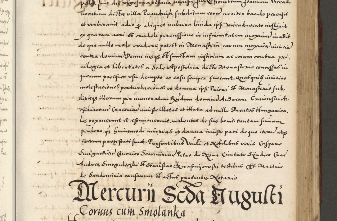 Zdjęcie nr 229 dla obiektu archiwalnego: Acta actorum causarum sententiarum deffinitiuarum, quam interloquutoriarum, decretorum, obligationum, procuratorum etc. coram Reverendo Domino Martino Izbienski de Rusiecz Archidiacono Posnaniensis, custode et in Spiritualibus Vicario generali officiali Cracoviensis, ad Annum Domini Millesimum quingentesimum Sexagesimum Nonum cuius indictio duodecima, Pontus Sanctissimi Pii Papae Quinti Annus quartus foeliciter continuantur