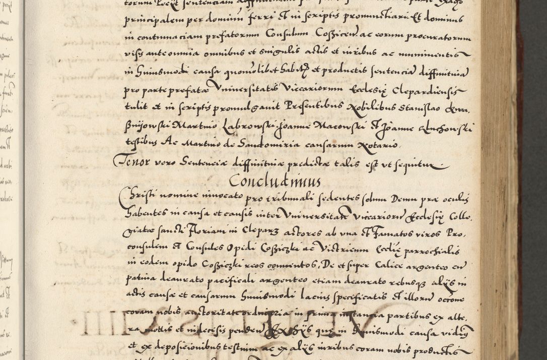 Zdjęcie nr 219 dla obiektu archiwalnego: Acta actorum causarum sententiarum deffinitiuarum, quam interloquutoriarum, decretorum, obligationum, procuratorum etc. coram Reverendo Domino Martino Izbienski de Rusiecz Archidiacono Posnaniensis, custode et in Spiritualibus Vicario generali officiali Cracoviensis, ad Annum Domini Millesimum quingentesimum Sexagesimum Nonum cuius indictio duodecima, Pontus Sanctissimi Pii Papae Quinti Annus quartus foeliciter continuantur