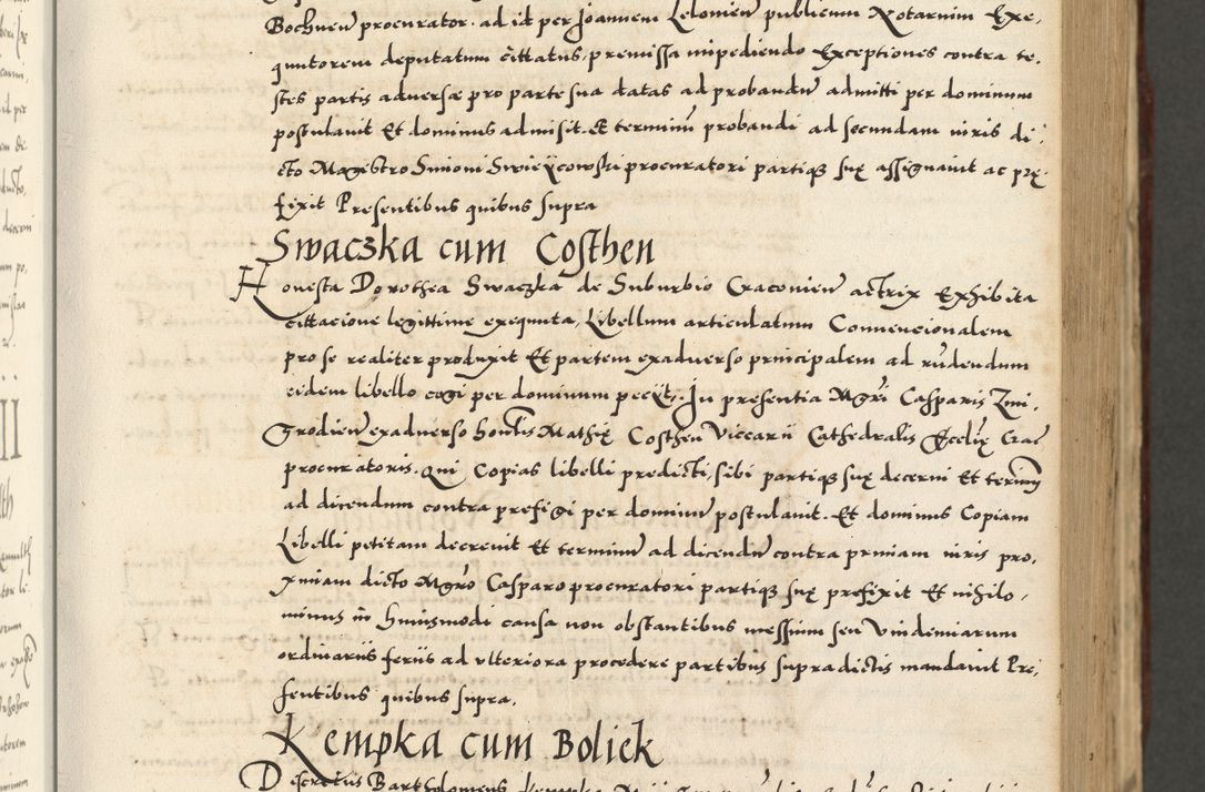Zdjęcie nr 217 dla obiektu archiwalnego: Acta actorum causarum sententiarum deffinitiuarum, quam interloquutoriarum, decretorum, obligationum, procuratorum etc. coram Reverendo Domino Martino Izbienski de Rusiecz Archidiacono Posnaniensis, custode et in Spiritualibus Vicario generali officiali Cracoviensis, ad Annum Domini Millesimum quingentesimum Sexagesimum Nonum cuius indictio duodecima, Pontus Sanctissimi Pii Papae Quinti Annus quartus foeliciter continuantur