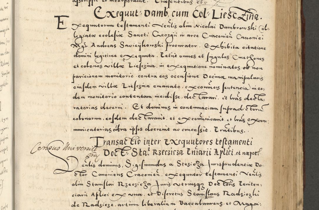 Zdjęcie nr 407 dla obiektu archiwalnego: Acta actorum causarum sententiarum deffinitiuarum, quam interloquutoriarum, decretorum, obligationum, procuratorum etc. coram Reverendo Domino Martino Izbienski de Rusiecz Archidiacono Posnaniensis, custode et in Spiritualibus Vicario generali officiali Cracoviensis, ad Annum Domini Millesimum quingentesimum Sexagesimum Nonum cuius indictio duodecima, Pontus Sanctissimi Pii Papae Quinti Annus quartus foeliciter continuantur