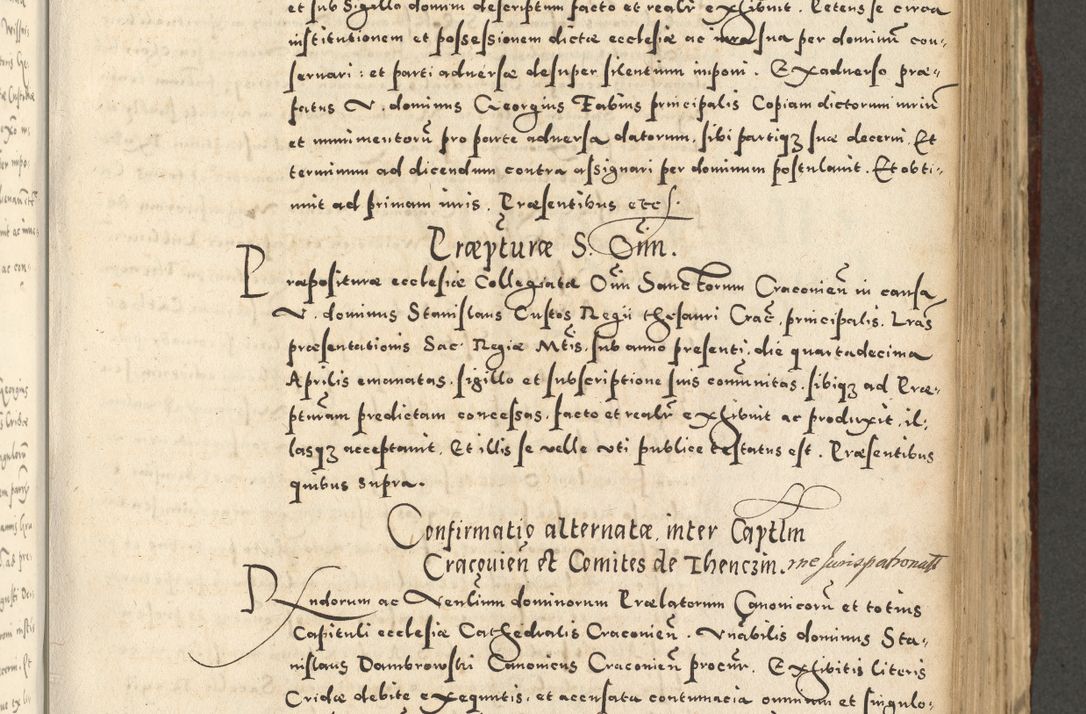 Zdjęcie nr 603 dla obiektu archiwalnego: Acta actorum causarum sententiarum deffinitiuarum, quam interloquutoriarum, decretorum, obligationum, procuratorum etc. coram Reverendo Domino Martino Izbienski de Rusiecz Archidiacono Posnaniensis, custode et in Spiritualibus Vicario generali officiali Cracoviensis, ad Annum Domini Millesimum quingentesimum Sexagesimum Nonum cuius indictio duodecima, Pontus Sanctissimi Pii Papae Quinti Annus quartus foeliciter continuantur