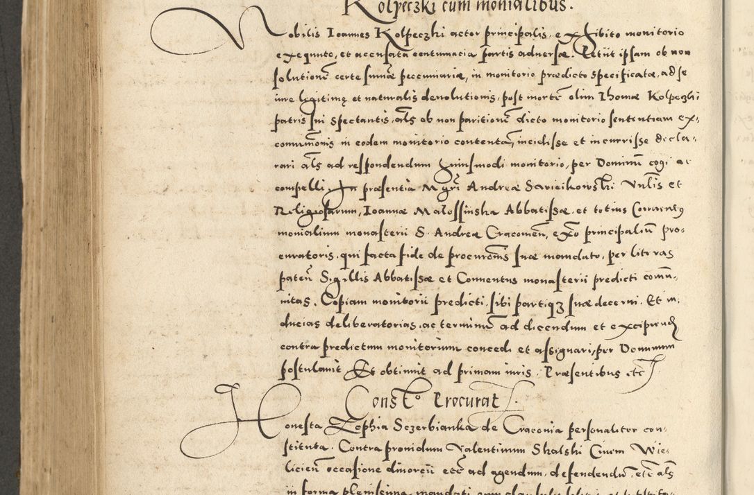 Zdjęcie nr 596 dla obiektu archiwalnego: Acta actorum causarum sententiarum deffinitiuarum, quam interloquutoriarum, decretorum, obligationum, procuratorum etc. coram Reverendo Domino Martino Izbienski de Rusiecz Archidiacono Posnaniensis, custode et in Spiritualibus Vicario generali officiali Cracoviensis, ad Annum Domini Millesimum quingentesimum Sexagesimum Nonum cuius indictio duodecima, Pontus Sanctissimi Pii Papae Quinti Annus quartus foeliciter continuantur