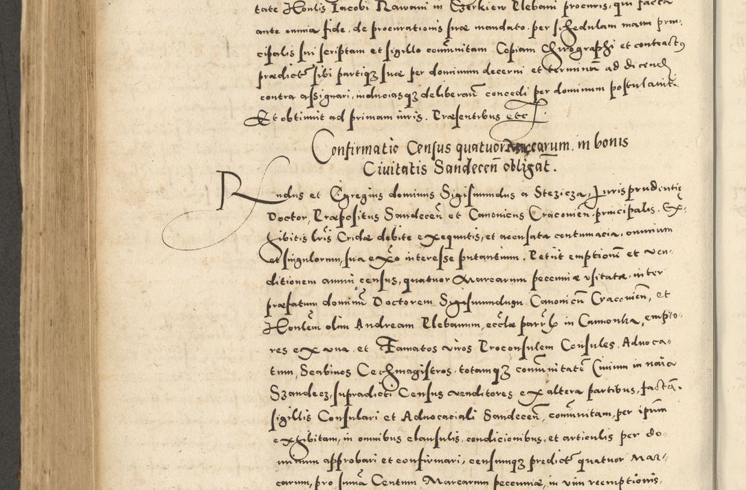 Zdjęcie nr 598 dla obiektu archiwalnego: Acta actorum causarum sententiarum deffinitiuarum, quam interloquutoriarum, decretorum, obligationum, procuratorum etc. coram Reverendo Domino Martino Izbienski de Rusiecz Archidiacono Posnaniensis, custode et in Spiritualibus Vicario generali officiali Cracoviensis, ad Annum Domini Millesimum quingentesimum Sexagesimum Nonum cuius indictio duodecima, Pontus Sanctissimi Pii Papae Quinti Annus quartus foeliciter continuantur