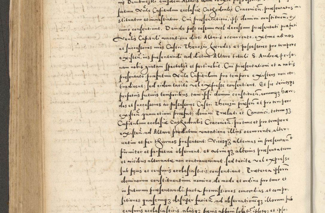 Zdjęcie nr 592 dla obiektu archiwalnego: Acta actorum causarum sententiarum deffinitiuarum, quam interloquutoriarum, decretorum, obligationum, procuratorum etc. coram Reverendo Domino Martino Izbienski de Rusiecz Archidiacono Posnaniensis, custode et in Spiritualibus Vicario generali officiali Cracoviensis, ad Annum Domini Millesimum quingentesimum Sexagesimum Nonum cuius indictio duodecima, Pontus Sanctissimi Pii Papae Quinti Annus quartus foeliciter continuantur