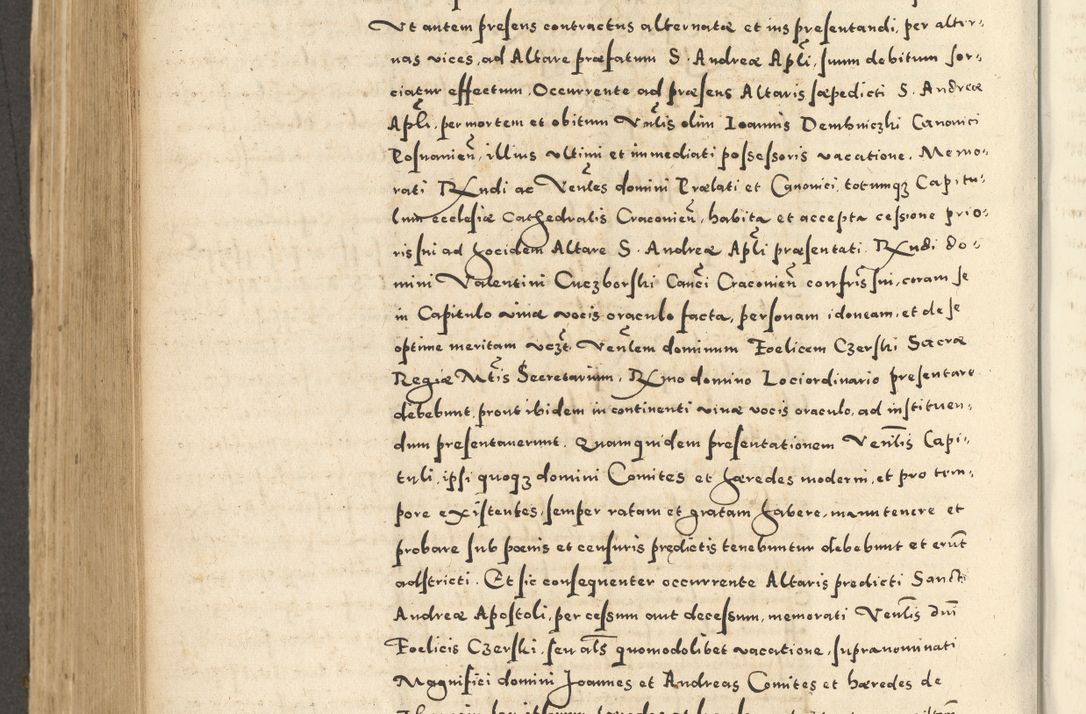 Zdjęcie nr 590 dla obiektu archiwalnego: Acta actorum causarum sententiarum deffinitiuarum, quam interloquutoriarum, decretorum, obligationum, procuratorum etc. coram Reverendo Domino Martino Izbienski de Rusiecz Archidiacono Posnaniensis, custode et in Spiritualibus Vicario generali officiali Cracoviensis, ad Annum Domini Millesimum quingentesimum Sexagesimum Nonum cuius indictio duodecima, Pontus Sanctissimi Pii Papae Quinti Annus quartus foeliciter continuantur