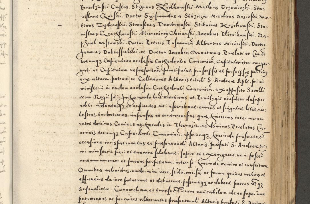 Zdjęcie nr 589 dla obiektu archiwalnego: Acta actorum causarum sententiarum deffinitiuarum, quam interloquutoriarum, decretorum, obligationum, procuratorum etc. coram Reverendo Domino Martino Izbienski de Rusiecz Archidiacono Posnaniensis, custode et in Spiritualibus Vicario generali officiali Cracoviensis, ad Annum Domini Millesimum quingentesimum Sexagesimum Nonum cuius indictio duodecima, Pontus Sanctissimi Pii Papae Quinti Annus quartus foeliciter continuantur