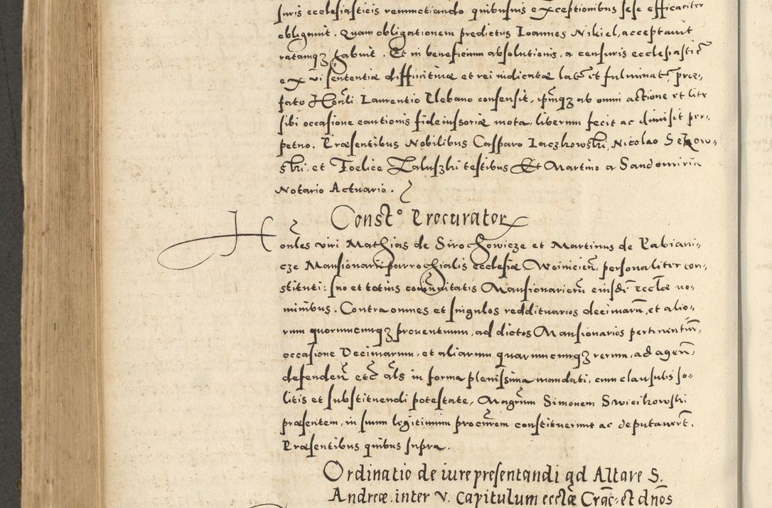 Zdjęcie nr 588 dla obiektu archiwalnego: Acta actorum causarum sententiarum deffinitiuarum, quam interloquutoriarum, decretorum, obligationum, procuratorum etc. coram Reverendo Domino Martino Izbienski de Rusiecz Archidiacono Posnaniensis, custode et in Spiritualibus Vicario generali officiali Cracoviensis, ad Annum Domini Millesimum quingentesimum Sexagesimum Nonum cuius indictio duodecima, Pontus Sanctissimi Pii Papae Quinti Annus quartus foeliciter continuantur