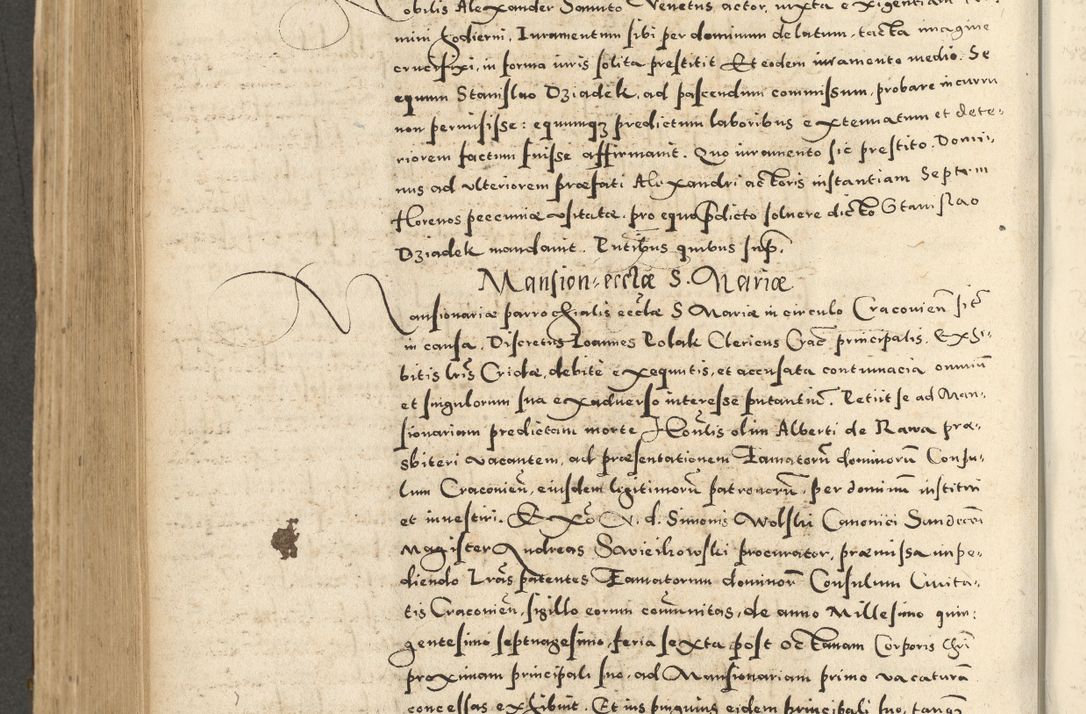 Zdjęcie nr 586 dla obiektu archiwalnego: Acta actorum causarum sententiarum deffinitiuarum, quam interloquutoriarum, decretorum, obligationum, procuratorum etc. coram Reverendo Domino Martino Izbienski de Rusiecz Archidiacono Posnaniensis, custode et in Spiritualibus Vicario generali officiali Cracoviensis, ad Annum Domini Millesimum quingentesimum Sexagesimum Nonum cuius indictio duodecima, Pontus Sanctissimi Pii Papae Quinti Annus quartus foeliciter continuantur