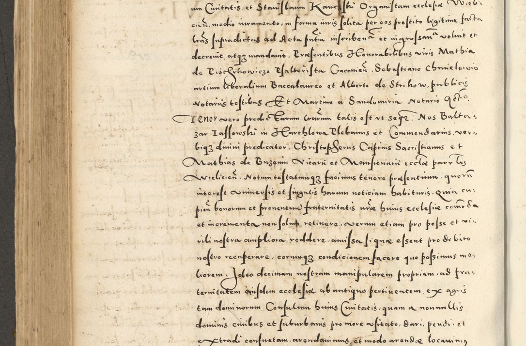 Zdjęcie nr 570 dla obiektu archiwalnego: Acta actorum causarum sententiarum deffinitiuarum, quam interloquutoriarum, decretorum, obligationum, procuratorum etc. coram Reverendo Domino Martino Izbienski de Rusiecz Archidiacono Posnaniensis, custode et in Spiritualibus Vicario generali officiali Cracoviensis, ad Annum Domini Millesimum quingentesimum Sexagesimum Nonum cuius indictio duodecima, Pontus Sanctissimi Pii Papae Quinti Annus quartus foeliciter continuantur