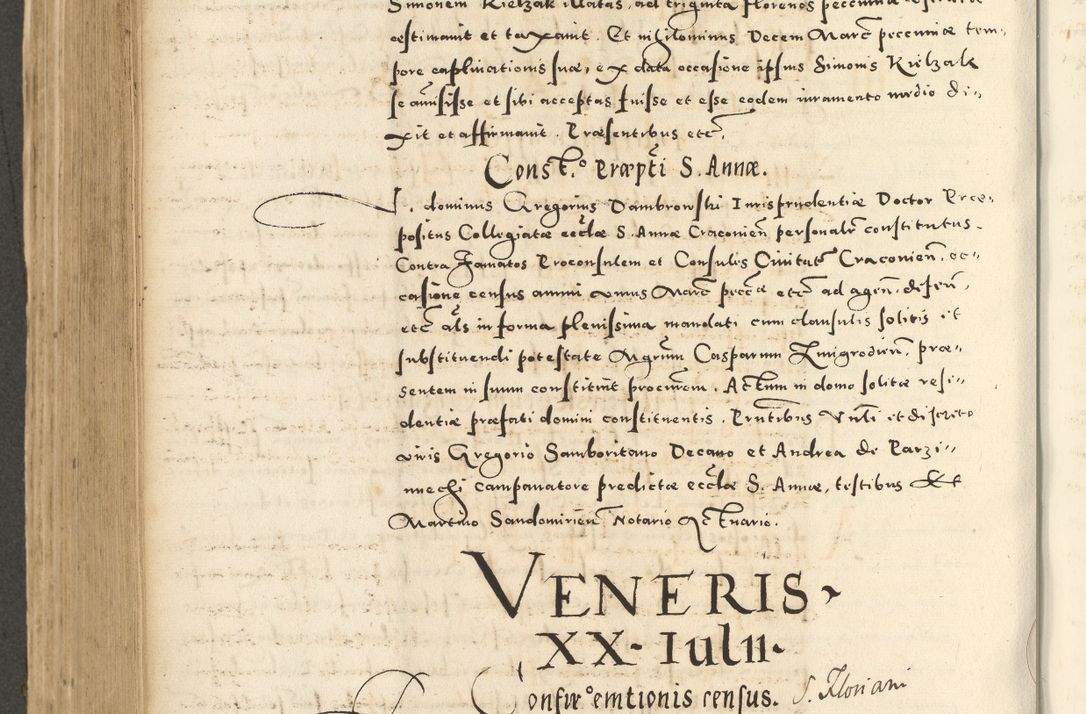 Zdjęcie nr 572 dla obiektu archiwalnego: Acta actorum causarum sententiarum deffinitiuarum, quam interloquutoriarum, decretorum, obligationum, procuratorum etc. coram Reverendo Domino Martino Izbienski de Rusiecz Archidiacono Posnaniensis, custode et in Spiritualibus Vicario generali officiali Cracoviensis, ad Annum Domini Millesimum quingentesimum Sexagesimum Nonum cuius indictio duodecima, Pontus Sanctissimi Pii Papae Quinti Annus quartus foeliciter continuantur