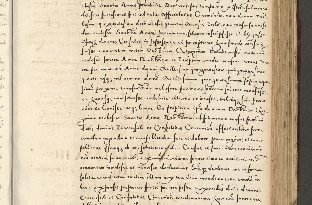 Zdjęcie nr 567 dla obiektu archiwalnego: Acta actorum causarum sententiarum deffinitiuarum, quam interloquutoriarum, decretorum, obligationum, procuratorum etc. coram Reverendo Domino Martino Izbienski de Rusiecz Archidiacono Posnaniensis, custode et in Spiritualibus Vicario generali officiali Cracoviensis, ad Annum Domini Millesimum quingentesimum Sexagesimum Nonum cuius indictio duodecima, Pontus Sanctissimi Pii Papae Quinti Annus quartus foeliciter continuantur