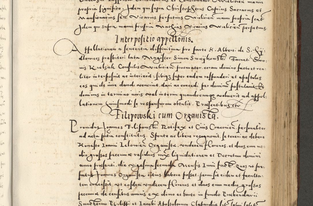 Zdjęcie nr 571 dla obiektu archiwalnego: Acta actorum causarum sententiarum deffinitiuarum, quam interloquutoriarum, decretorum, obligationum, procuratorum etc. coram Reverendo Domino Martino Izbienski de Rusiecz Archidiacono Posnaniensis, custode et in Spiritualibus Vicario generali officiali Cracoviensis, ad Annum Domini Millesimum quingentesimum Sexagesimum Nonum cuius indictio duodecima, Pontus Sanctissimi Pii Papae Quinti Annus quartus foeliciter continuantur