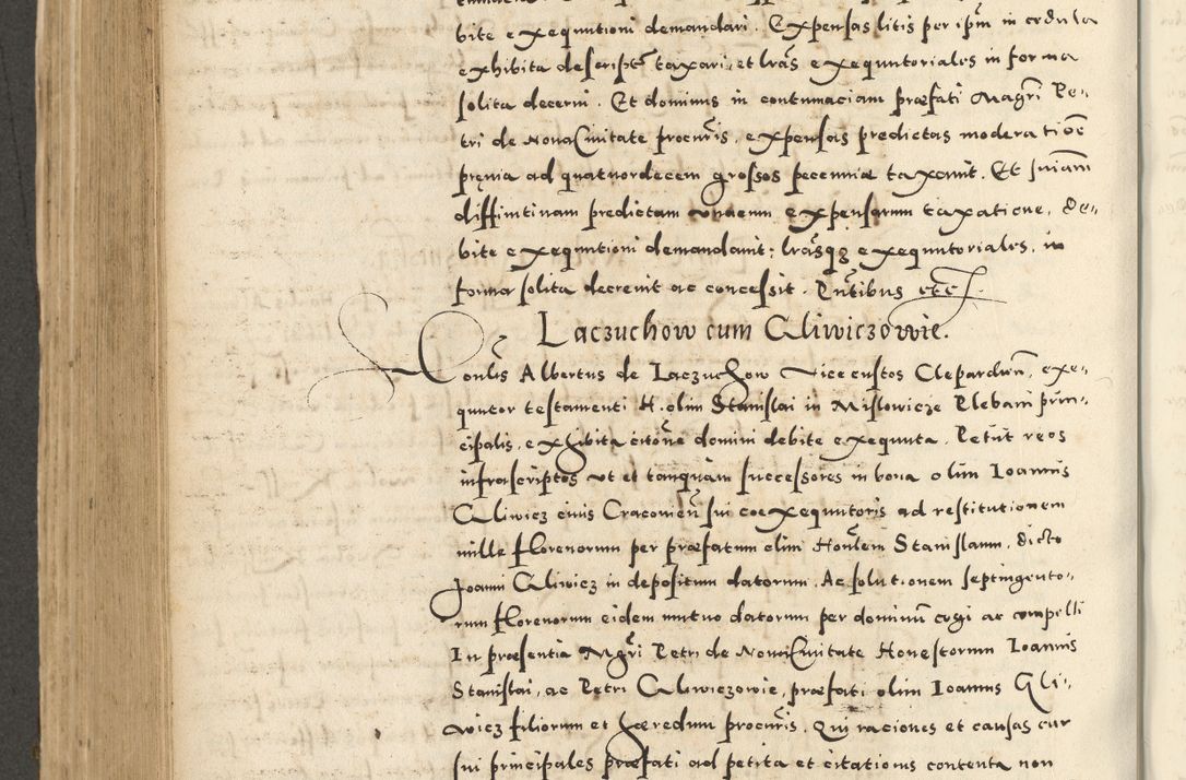 Zdjęcie nr 564 dla obiektu archiwalnego: Acta actorum causarum sententiarum deffinitiuarum, quam interloquutoriarum, decretorum, obligationum, procuratorum etc. coram Reverendo Domino Martino Izbienski de Rusiecz Archidiacono Posnaniensis, custode et in Spiritualibus Vicario generali officiali Cracoviensis, ad Annum Domini Millesimum quingentesimum Sexagesimum Nonum cuius indictio duodecima, Pontus Sanctissimi Pii Papae Quinti Annus quartus foeliciter continuantur