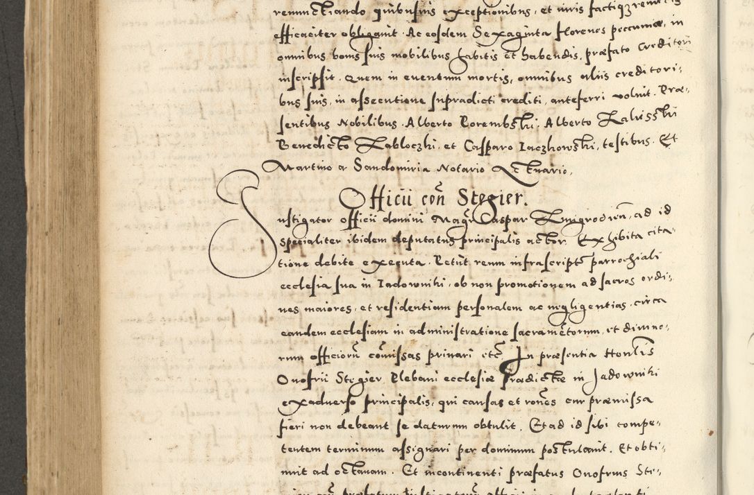 Zdjęcie nr 536 dla obiektu archiwalnego: Acta actorum causarum sententiarum deffinitiuarum, quam interloquutoriarum, decretorum, obligationum, procuratorum etc. coram Reverendo Domino Martino Izbienski de Rusiecz Archidiacono Posnaniensis, custode et in Spiritualibus Vicario generali officiali Cracoviensis, ad Annum Domini Millesimum quingentesimum Sexagesimum Nonum cuius indictio duodecima, Pontus Sanctissimi Pii Papae Quinti Annus quartus foeliciter continuantur