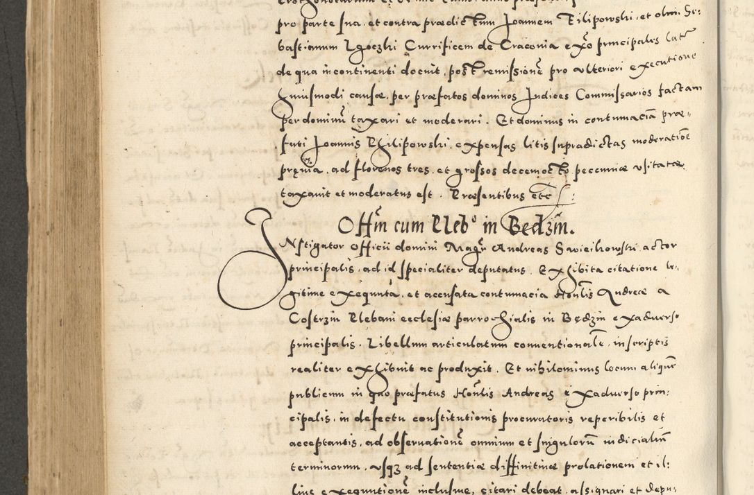 Zdjęcie nr 530 dla obiektu archiwalnego: Acta actorum causarum sententiarum deffinitiuarum, quam interloquutoriarum, decretorum, obligationum, procuratorum etc. coram Reverendo Domino Martino Izbienski de Rusiecz Archidiacono Posnaniensis, custode et in Spiritualibus Vicario generali officiali Cracoviensis, ad Annum Domini Millesimum quingentesimum Sexagesimum Nonum cuius indictio duodecima, Pontus Sanctissimi Pii Papae Quinti Annus quartus foeliciter continuantur