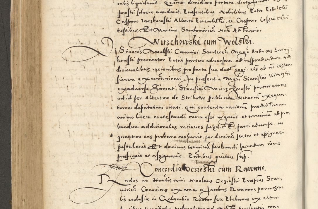 Zdjęcie nr 534 dla obiektu archiwalnego: Acta actorum causarum sententiarum deffinitiuarum, quam interloquutoriarum, decretorum, obligationum, procuratorum etc. coram Reverendo Domino Martino Izbienski de Rusiecz Archidiacono Posnaniensis, custode et in Spiritualibus Vicario generali officiali Cracoviensis, ad Annum Domini Millesimum quingentesimum Sexagesimum Nonum cuius indictio duodecima, Pontus Sanctissimi Pii Papae Quinti Annus quartus foeliciter continuantur
