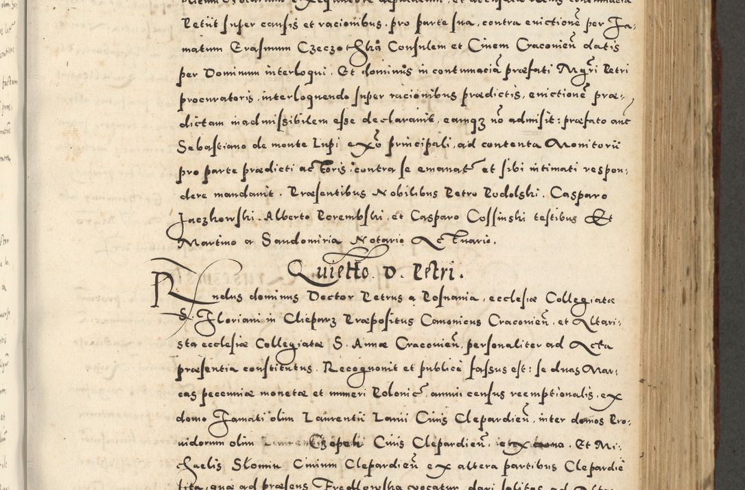 Zdjęcie nr 531 dla obiektu archiwalnego: Acta actorum causarum sententiarum deffinitiuarum, quam interloquutoriarum, decretorum, obligationum, procuratorum etc. coram Reverendo Domino Martino Izbienski de Rusiecz Archidiacono Posnaniensis, custode et in Spiritualibus Vicario generali officiali Cracoviensis, ad Annum Domini Millesimum quingentesimum Sexagesimum Nonum cuius indictio duodecima, Pontus Sanctissimi Pii Papae Quinti Annus quartus foeliciter continuantur