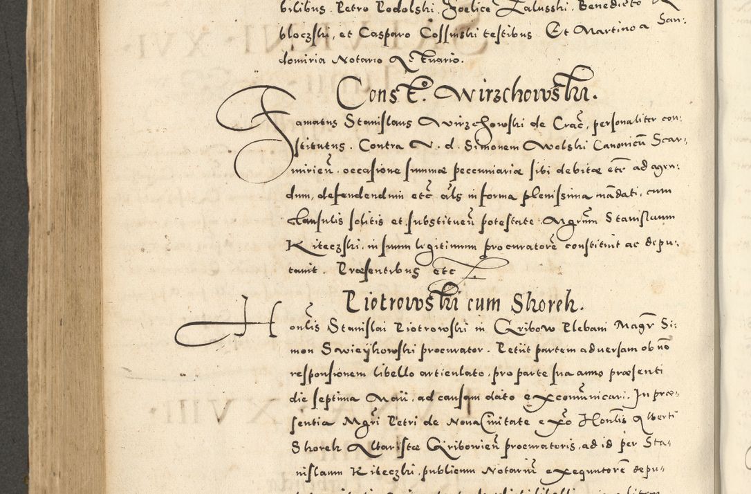 Zdjęcie nr 528 dla obiektu archiwalnego: Acta actorum causarum sententiarum deffinitiuarum, quam interloquutoriarum, decretorum, obligationum, procuratorum etc. coram Reverendo Domino Martino Izbienski de Rusiecz Archidiacono Posnaniensis, custode et in Spiritualibus Vicario generali officiali Cracoviensis, ad Annum Domini Millesimum quingentesimum Sexagesimum Nonum cuius indictio duodecima, Pontus Sanctissimi Pii Papae Quinti Annus quartus foeliciter continuantur