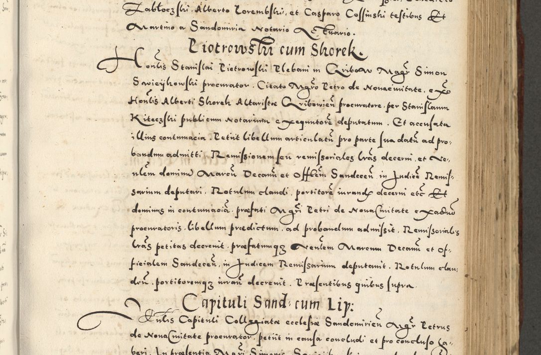Zdjęcie nr 529 dla obiektu archiwalnego: Acta actorum causarum sententiarum deffinitiuarum, quam interloquutoriarum, decretorum, obligationum, procuratorum etc. coram Reverendo Domino Martino Izbienski de Rusiecz Archidiacono Posnaniensis, custode et in Spiritualibus Vicario generali officiali Cracoviensis, ad Annum Domini Millesimum quingentesimum Sexagesimum Nonum cuius indictio duodecima, Pontus Sanctissimi Pii Papae Quinti Annus quartus foeliciter continuantur