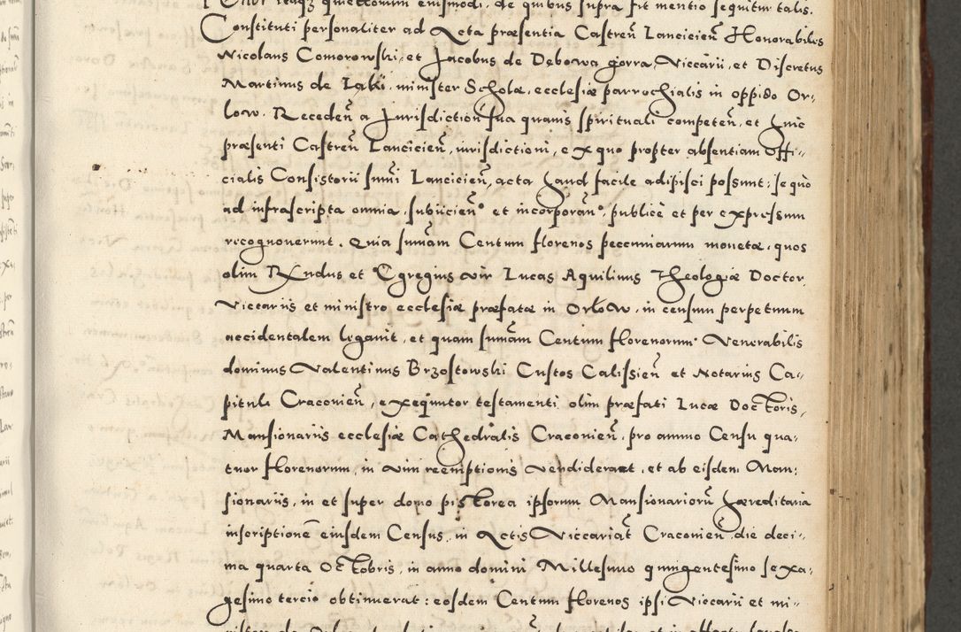 Zdjęcie nr 521 dla obiektu archiwalnego: Acta actorum causarum sententiarum deffinitiuarum, quam interloquutoriarum, decretorum, obligationum, procuratorum etc. coram Reverendo Domino Martino Izbienski de Rusiecz Archidiacono Posnaniensis, custode et in Spiritualibus Vicario generali officiali Cracoviensis, ad Annum Domini Millesimum quingentesimum Sexagesimum Nonum cuius indictio duodecima, Pontus Sanctissimi Pii Papae Quinti Annus quartus foeliciter continuantur