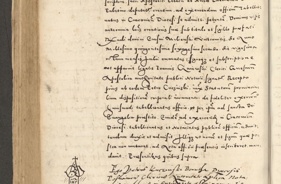 Zdjęcie nr 518 dla obiektu archiwalnego: Acta actorum causarum sententiarum deffinitiuarum, quam interloquutoriarum, decretorum, obligationum, procuratorum etc. coram Reverendo Domino Martino Izbienski de Rusiecz Archidiacono Posnaniensis, custode et in Spiritualibus Vicario generali officiali Cracoviensis, ad Annum Domini Millesimum quingentesimum Sexagesimum Nonum cuius indictio duodecima, Pontus Sanctissimi Pii Papae Quinti Annus quartus foeliciter continuantur