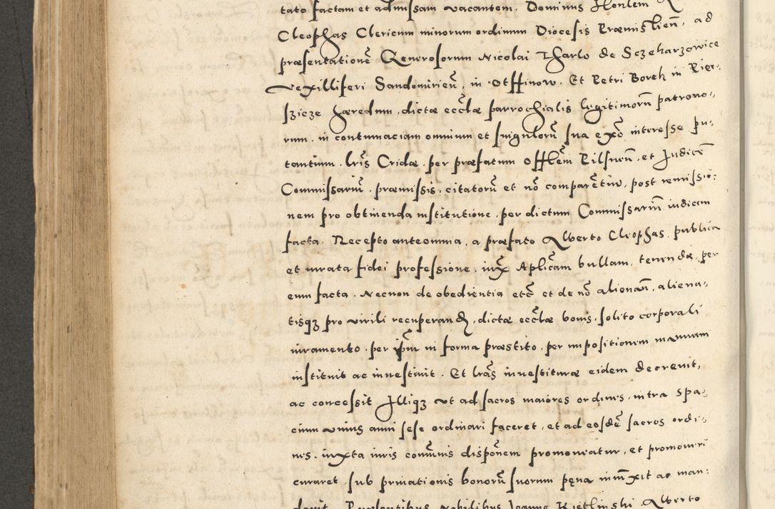 Zdjęcie nr 514 dla obiektu archiwalnego: Acta actorum causarum sententiarum deffinitiuarum, quam interloquutoriarum, decretorum, obligationum, procuratorum etc. coram Reverendo Domino Martino Izbienski de Rusiecz Archidiacono Posnaniensis, custode et in Spiritualibus Vicario generali officiali Cracoviensis, ad Annum Domini Millesimum quingentesimum Sexagesimum Nonum cuius indictio duodecima, Pontus Sanctissimi Pii Papae Quinti Annus quartus foeliciter continuantur