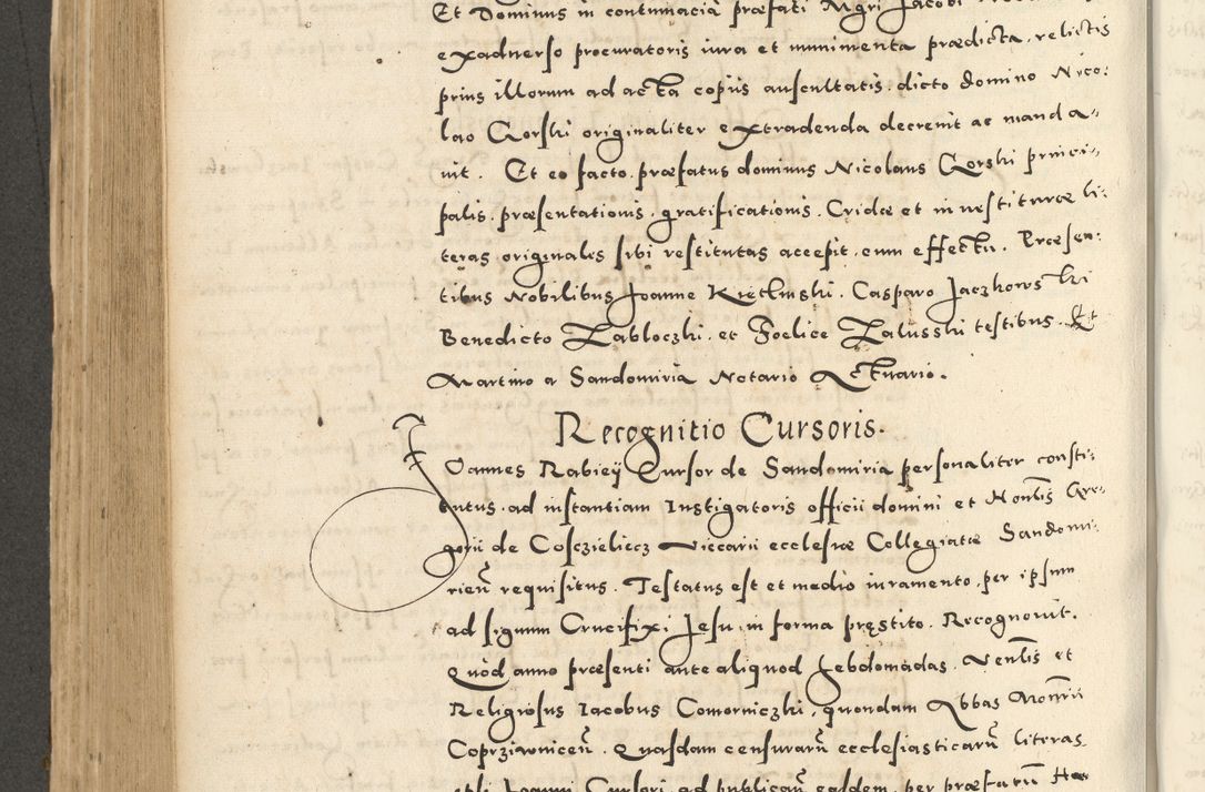 Zdjęcie nr 512 dla obiektu archiwalnego: Acta actorum causarum sententiarum deffinitiuarum, quam interloquutoriarum, decretorum, obligationum, procuratorum etc. coram Reverendo Domino Martino Izbienski de Rusiecz Archidiacono Posnaniensis, custode et in Spiritualibus Vicario generali officiali Cracoviensis, ad Annum Domini Millesimum quingentesimum Sexagesimum Nonum cuius indictio duodecima, Pontus Sanctissimi Pii Papae Quinti Annus quartus foeliciter continuantur