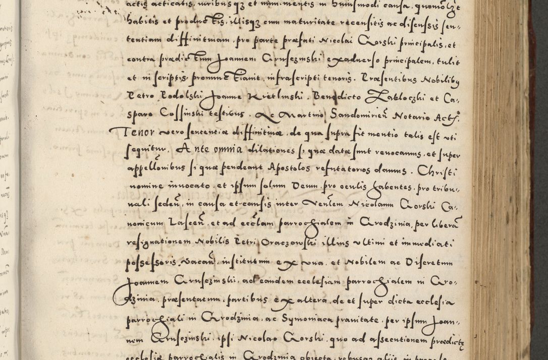 Zdjęcie nr 509 dla obiektu archiwalnego: Acta actorum causarum sententiarum deffinitiuarum, quam interloquutoriarum, decretorum, obligationum, procuratorum etc. coram Reverendo Domino Martino Izbienski de Rusiecz Archidiacono Posnaniensis, custode et in Spiritualibus Vicario generali officiali Cracoviensis, ad Annum Domini Millesimum quingentesimum Sexagesimum Nonum cuius indictio duodecima, Pontus Sanctissimi Pii Papae Quinti Annus quartus foeliciter continuantur