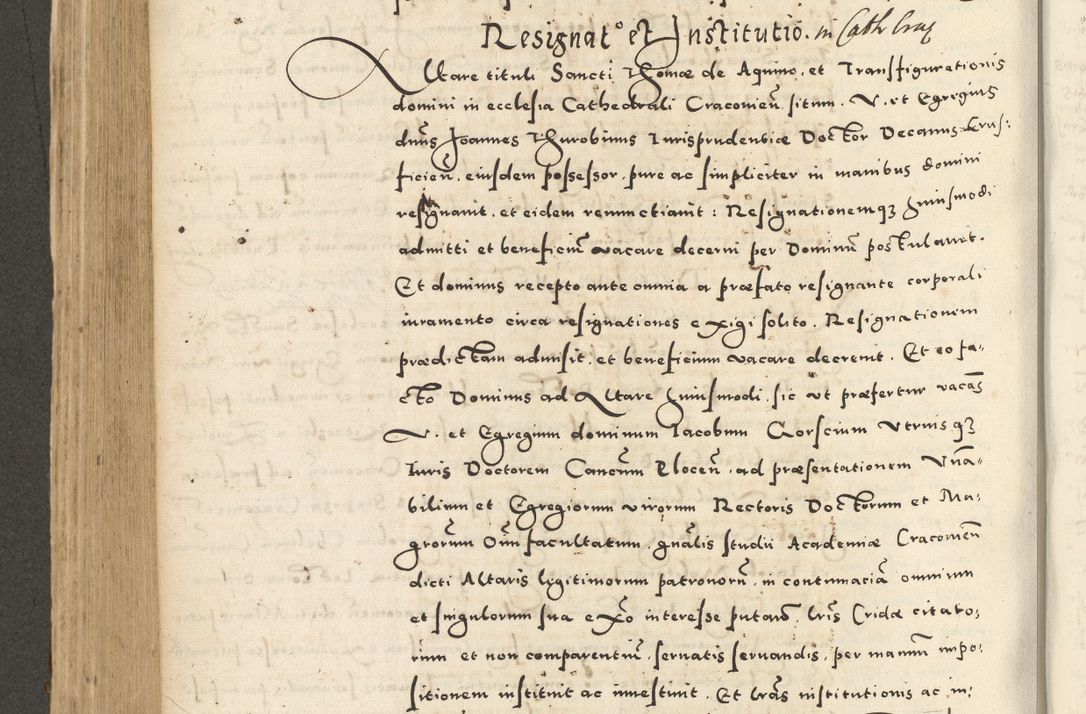 Zdjęcie nr 508 dla obiektu archiwalnego: Acta actorum causarum sententiarum deffinitiuarum, quam interloquutoriarum, decretorum, obligationum, procuratorum etc. coram Reverendo Domino Martino Izbienski de Rusiecz Archidiacono Posnaniensis, custode et in Spiritualibus Vicario generali officiali Cracoviensis, ad Annum Domini Millesimum quingentesimum Sexagesimum Nonum cuius indictio duodecima, Pontus Sanctissimi Pii Papae Quinti Annus quartus foeliciter continuantur