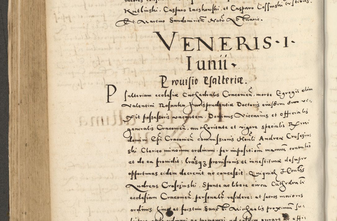 Zdjęcie nr 502 dla obiektu archiwalnego: Acta actorum causarum sententiarum deffinitiuarum, quam interloquutoriarum, decretorum, obligationum, procuratorum etc. coram Reverendo Domino Martino Izbienski de Rusiecz Archidiacono Posnaniensis, custode et in Spiritualibus Vicario generali officiali Cracoviensis, ad Annum Domini Millesimum quingentesimum Sexagesimum Nonum cuius indictio duodecima, Pontus Sanctissimi Pii Papae Quinti Annus quartus foeliciter continuantur