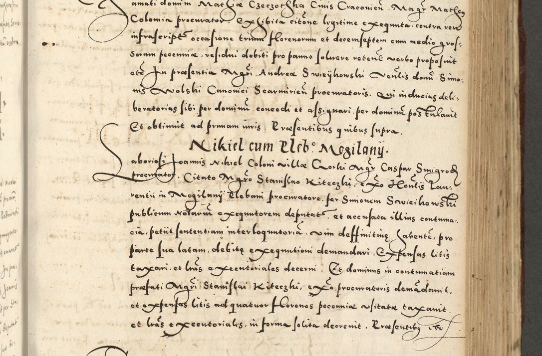 Zdjęcie nr 499 dla obiektu archiwalnego: Acta actorum causarum sententiarum deffinitiuarum, quam interloquutoriarum, decretorum, obligationum, procuratorum etc. coram Reverendo Domino Martino Izbienski de Rusiecz Archidiacono Posnaniensis, custode et in Spiritualibus Vicario generali officiali Cracoviensis, ad Annum Domini Millesimum quingentesimum Sexagesimum Nonum cuius indictio duodecima, Pontus Sanctissimi Pii Papae Quinti Annus quartus foeliciter continuantur