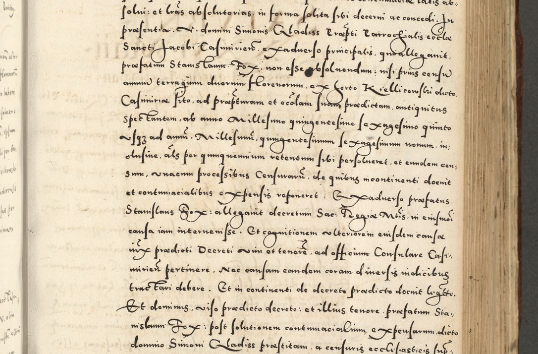 Zdjęcie nr 493 dla obiektu archiwalnego: Acta actorum causarum sententiarum deffinitiuarum, quam interloquutoriarum, decretorum, obligationum, procuratorum etc. coram Reverendo Domino Martino Izbienski de Rusiecz Archidiacono Posnaniensis, custode et in Spiritualibus Vicario generali officiali Cracoviensis, ad Annum Domini Millesimum quingentesimum Sexagesimum Nonum cuius indictio duodecima, Pontus Sanctissimi Pii Papae Quinti Annus quartus foeliciter continuantur