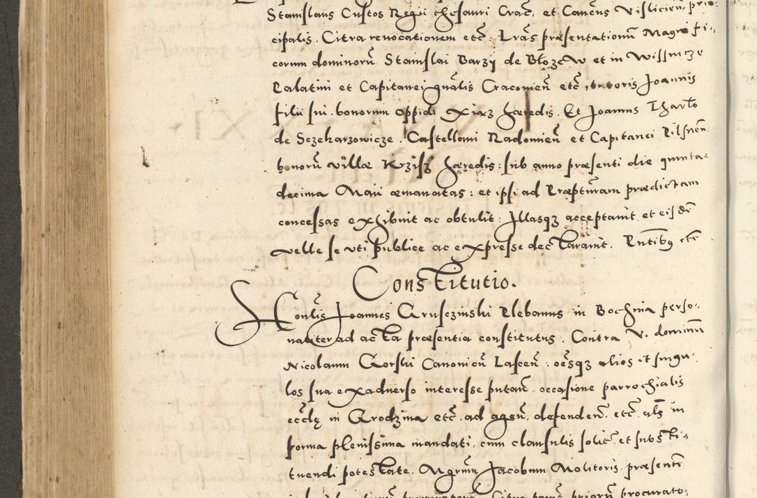 Zdjęcie nr 488 dla obiektu archiwalnego: Acta actorum causarum sententiarum deffinitiuarum, quam interloquutoriarum, decretorum, obligationum, procuratorum etc. coram Reverendo Domino Martino Izbienski de Rusiecz Archidiacono Posnaniensis, custode et in Spiritualibus Vicario generali officiali Cracoviensis, ad Annum Domini Millesimum quingentesimum Sexagesimum Nonum cuius indictio duodecima, Pontus Sanctissimi Pii Papae Quinti Annus quartus foeliciter continuantur