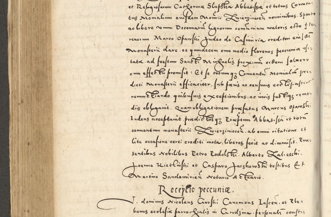 Zdjęcie nr 468 dla obiektu archiwalnego: Acta actorum causarum sententiarum deffinitiuarum, quam interloquutoriarum, decretorum, obligationum, procuratorum etc. coram Reverendo Domino Martino Izbienski de Rusiecz Archidiacono Posnaniensis, custode et in Spiritualibus Vicario generali officiali Cracoviensis, ad Annum Domini Millesimum quingentesimum Sexagesimum Nonum cuius indictio duodecima, Pontus Sanctissimi Pii Papae Quinti Annus quartus foeliciter continuantur