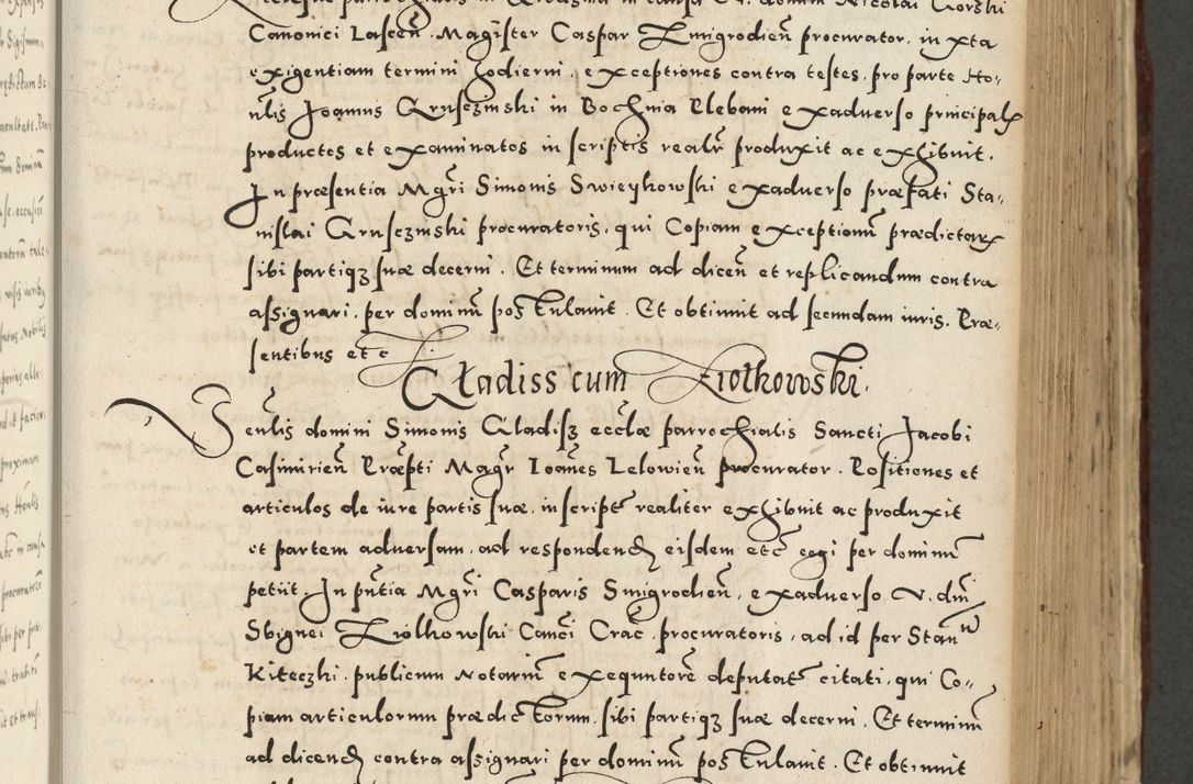 Zdjęcie nr 465 dla obiektu archiwalnego: Acta actorum causarum sententiarum deffinitiuarum, quam interloquutoriarum, decretorum, obligationum, procuratorum etc. coram Reverendo Domino Martino Izbienski de Rusiecz Archidiacono Posnaniensis, custode et in Spiritualibus Vicario generali officiali Cracoviensis, ad Annum Domini Millesimum quingentesimum Sexagesimum Nonum cuius indictio duodecima, Pontus Sanctissimi Pii Papae Quinti Annus quartus foeliciter continuantur