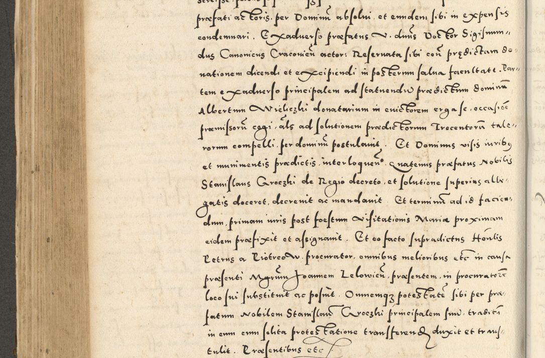 Zdjęcie nr 464 dla obiektu archiwalnego: Acta actorum causarum sententiarum deffinitiuarum, quam interloquutoriarum, decretorum, obligationum, procuratorum etc. coram Reverendo Domino Martino Izbienski de Rusiecz Archidiacono Posnaniensis, custode et in Spiritualibus Vicario generali officiali Cracoviensis, ad Annum Domini Millesimum quingentesimum Sexagesimum Nonum cuius indictio duodecima, Pontus Sanctissimi Pii Papae Quinti Annus quartus foeliciter continuantur