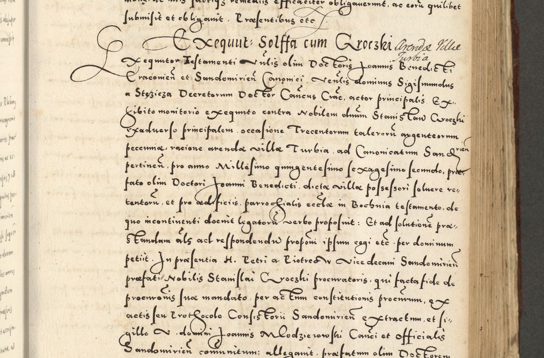 Zdjęcie nr 463 dla obiektu archiwalnego: Acta actorum causarum sententiarum deffinitiuarum, quam interloquutoriarum, decretorum, obligationum, procuratorum etc. coram Reverendo Domino Martino Izbienski de Rusiecz Archidiacono Posnaniensis, custode et in Spiritualibus Vicario generali officiali Cracoviensis, ad Annum Domini Millesimum quingentesimum Sexagesimum Nonum cuius indictio duodecima, Pontus Sanctissimi Pii Papae Quinti Annus quartus foeliciter continuantur