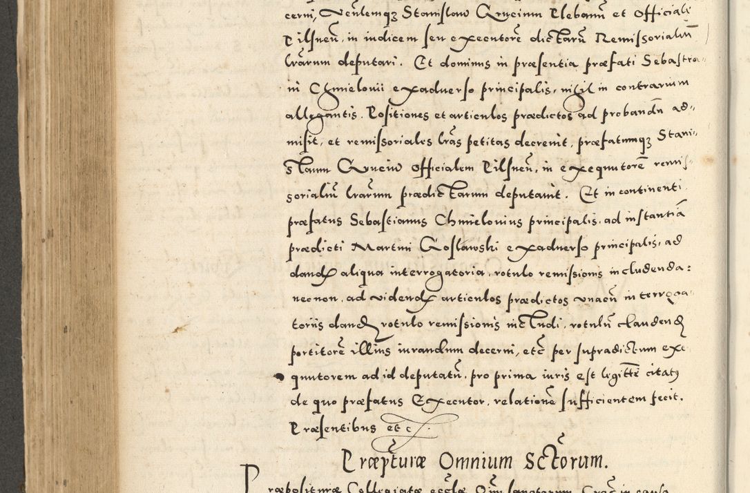 Zdjęcie nr 460 dla obiektu archiwalnego: Acta actorum causarum sententiarum deffinitiuarum, quam interloquutoriarum, decretorum, obligationum, procuratorum etc. coram Reverendo Domino Martino Izbienski de Rusiecz Archidiacono Posnaniensis, custode et in Spiritualibus Vicario generali officiali Cracoviensis, ad Annum Domini Millesimum quingentesimum Sexagesimum Nonum cuius indictio duodecima, Pontus Sanctissimi Pii Papae Quinti Annus quartus foeliciter continuantur