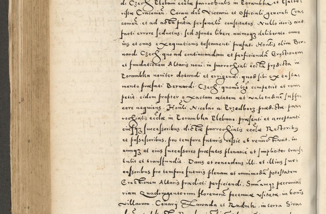 Zdjęcie nr 452 dla obiektu archiwalnego: Acta actorum causarum sententiarum deffinitiuarum, quam interloquutoriarum, decretorum, obligationum, procuratorum etc. coram Reverendo Domino Martino Izbienski de Rusiecz Archidiacono Posnaniensis, custode et in Spiritualibus Vicario generali officiali Cracoviensis, ad Annum Domini Millesimum quingentesimum Sexagesimum Nonum cuius indictio duodecima, Pontus Sanctissimi Pii Papae Quinti Annus quartus foeliciter continuantur