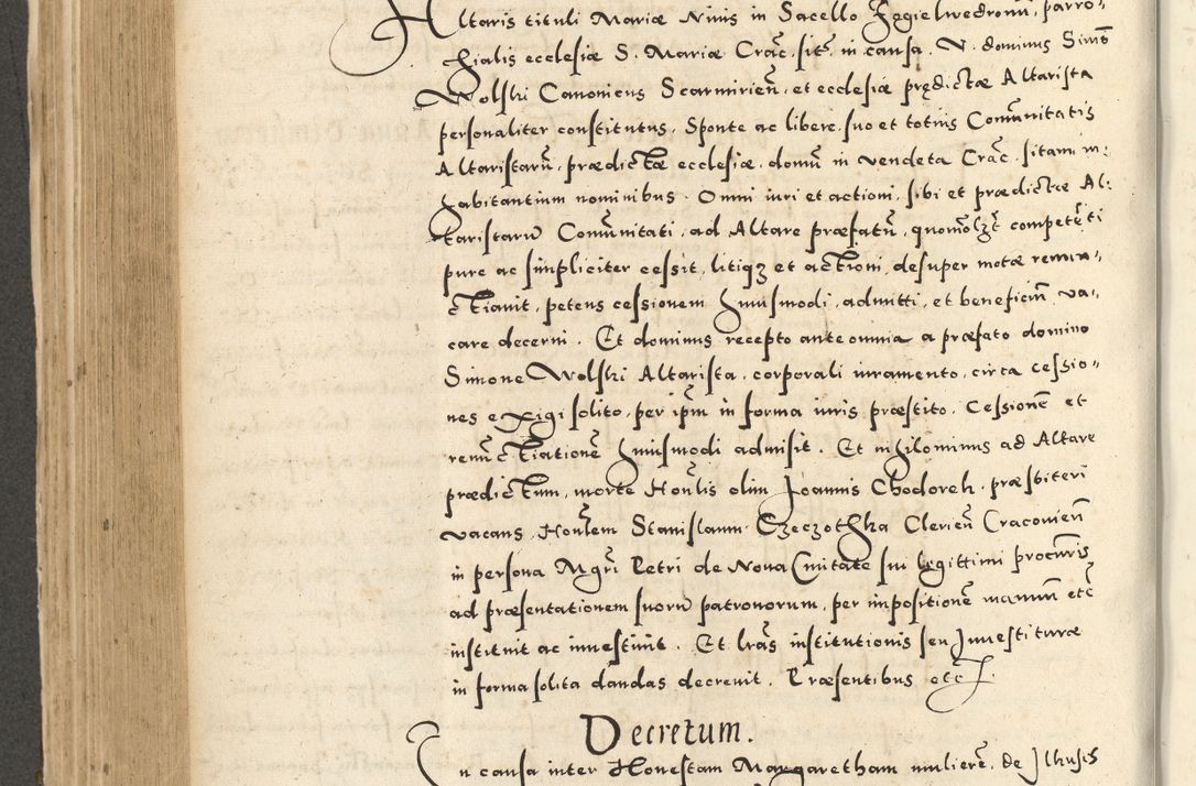 Zdjęcie nr 450 dla obiektu archiwalnego: Acta actorum causarum sententiarum deffinitiuarum, quam interloquutoriarum, decretorum, obligationum, procuratorum etc. coram Reverendo Domino Martino Izbienski de Rusiecz Archidiacono Posnaniensis, custode et in Spiritualibus Vicario generali officiali Cracoviensis, ad Annum Domini Millesimum quingentesimum Sexagesimum Nonum cuius indictio duodecima, Pontus Sanctissimi Pii Papae Quinti Annus quartus foeliciter continuantur