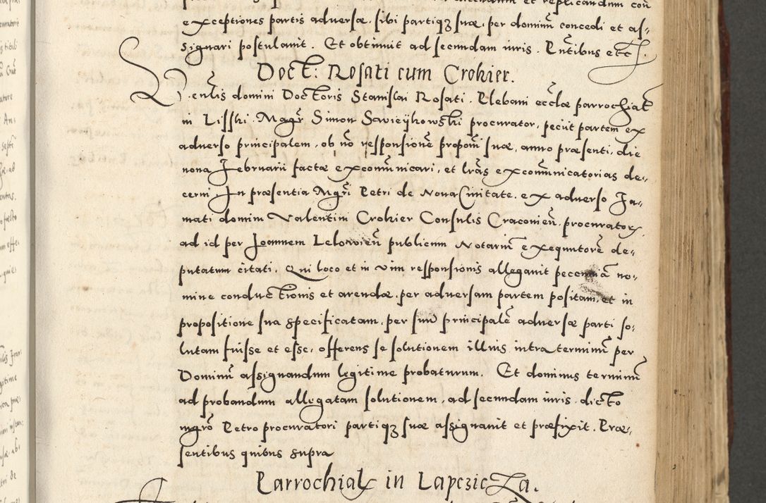 Zdjęcie nr 443 dla obiektu archiwalnego: Acta actorum causarum sententiarum deffinitiuarum, quam interloquutoriarum, decretorum, obligationum, procuratorum etc. coram Reverendo Domino Martino Izbienski de Rusiecz Archidiacono Posnaniensis, custode et in Spiritualibus Vicario generali officiali Cracoviensis, ad Annum Domini Millesimum quingentesimum Sexagesimum Nonum cuius indictio duodecima, Pontus Sanctissimi Pii Papae Quinti Annus quartus foeliciter continuantur