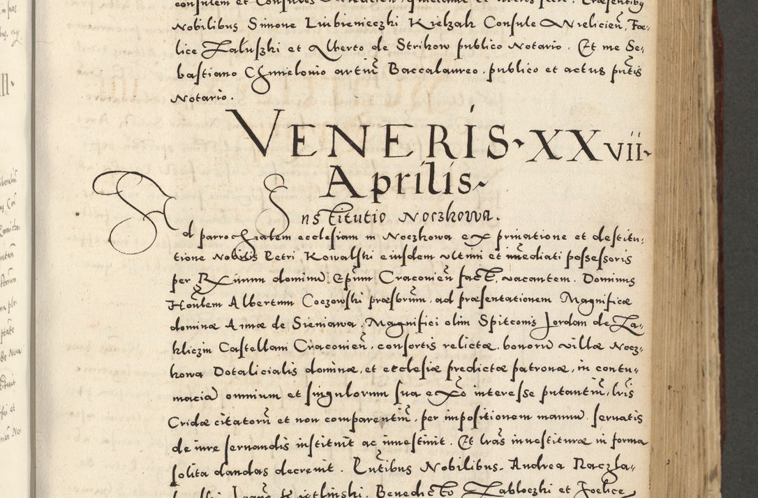 Zdjęcie nr 441 dla obiektu archiwalnego: Acta actorum causarum sententiarum deffinitiuarum, quam interloquutoriarum, decretorum, obligationum, procuratorum etc. coram Reverendo Domino Martino Izbienski de Rusiecz Archidiacono Posnaniensis, custode et in Spiritualibus Vicario generali officiali Cracoviensis, ad Annum Domini Millesimum quingentesimum Sexagesimum Nonum cuius indictio duodecima, Pontus Sanctissimi Pii Papae Quinti Annus quartus foeliciter continuantur