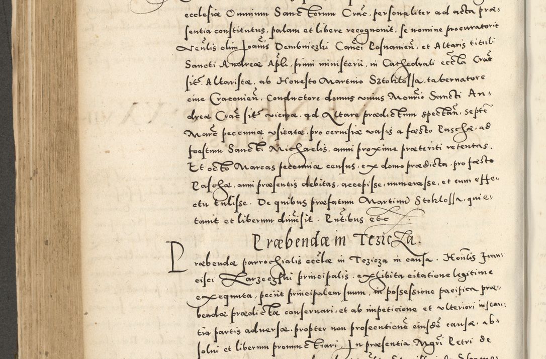 Zdjęcie nr 442 dla obiektu archiwalnego: Acta actorum causarum sententiarum deffinitiuarum, quam interloquutoriarum, decretorum, obligationum, procuratorum etc. coram Reverendo Domino Martino Izbienski de Rusiecz Archidiacono Posnaniensis, custode et in Spiritualibus Vicario generali officiali Cracoviensis, ad Annum Domini Millesimum quingentesimum Sexagesimum Nonum cuius indictio duodecima, Pontus Sanctissimi Pii Papae Quinti Annus quartus foeliciter continuantur