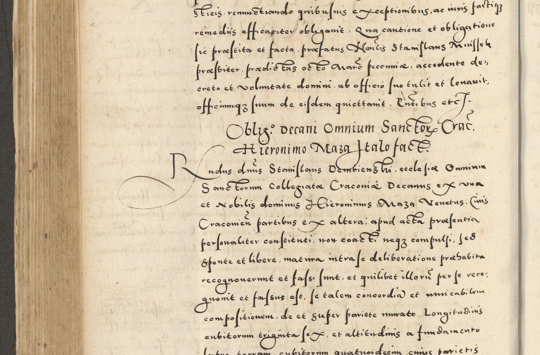 Zdjęcie nr 436 dla obiektu archiwalnego: Acta actorum causarum sententiarum deffinitiuarum, quam interloquutoriarum, decretorum, obligationum, procuratorum etc. coram Reverendo Domino Martino Izbienski de Rusiecz Archidiacono Posnaniensis, custode et in Spiritualibus Vicario generali officiali Cracoviensis, ad Annum Domini Millesimum quingentesimum Sexagesimum Nonum cuius indictio duodecima, Pontus Sanctissimi Pii Papae Quinti Annus quartus foeliciter continuantur